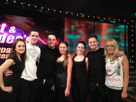 Riverdance performers at Ant & Dec Rehearsals