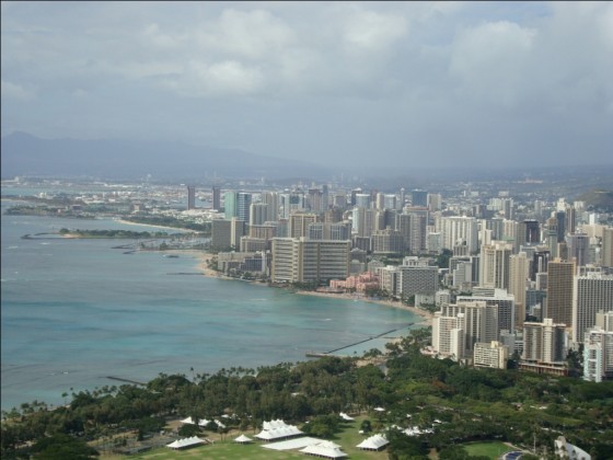 Breathtaking views from diamond Head summit