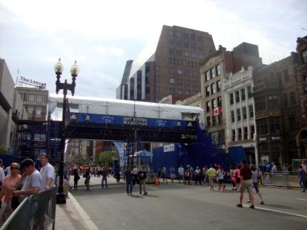 Boston Marathon on Boylston Street