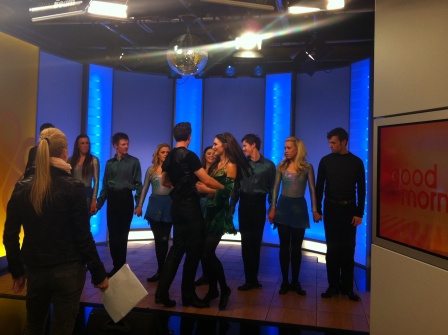 Riverdance Dance Caption Niamh O'Connor rehearsing with the troupe for the Good Morning Show web