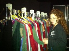 Wardrobe Assistant Mary checks through every costume before each performance