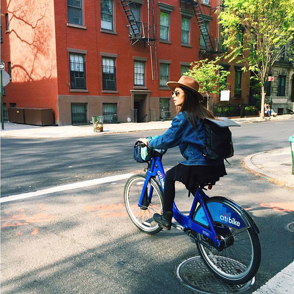 Riverdance-Blog-Chillin-in-New-York-Gianna-on-Bike