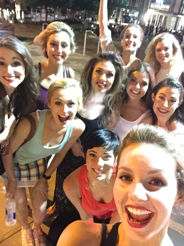 Riverdance-Blog-It’s-Not-Good-Bye,-Just-See-You-Later-Troupe-Girls-Selfie